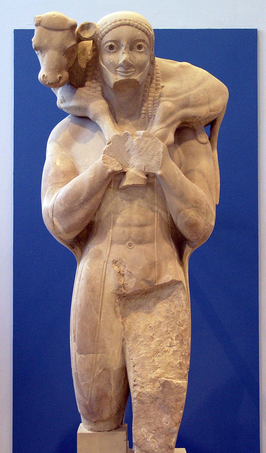 Conocida escultura griega antigua