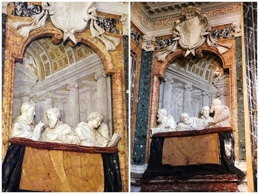 Testigos de la estatua de Santa Teresa de Bernini