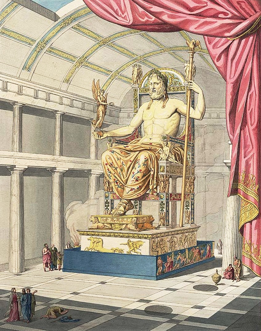 Estatua de Zeus en Olimpia – Descubre el arte griego y la icónica estatua de Zeus