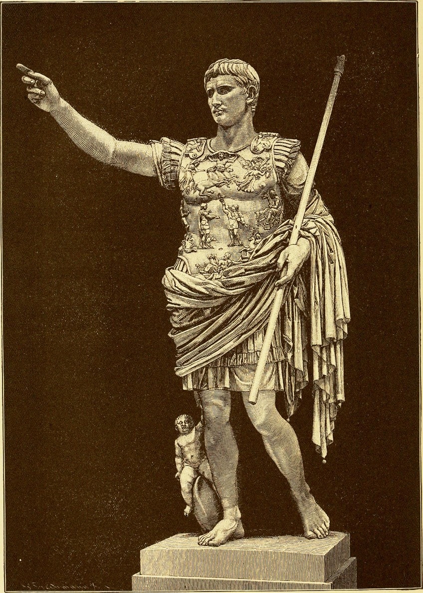 Photógrafo de la estatua de Augusto