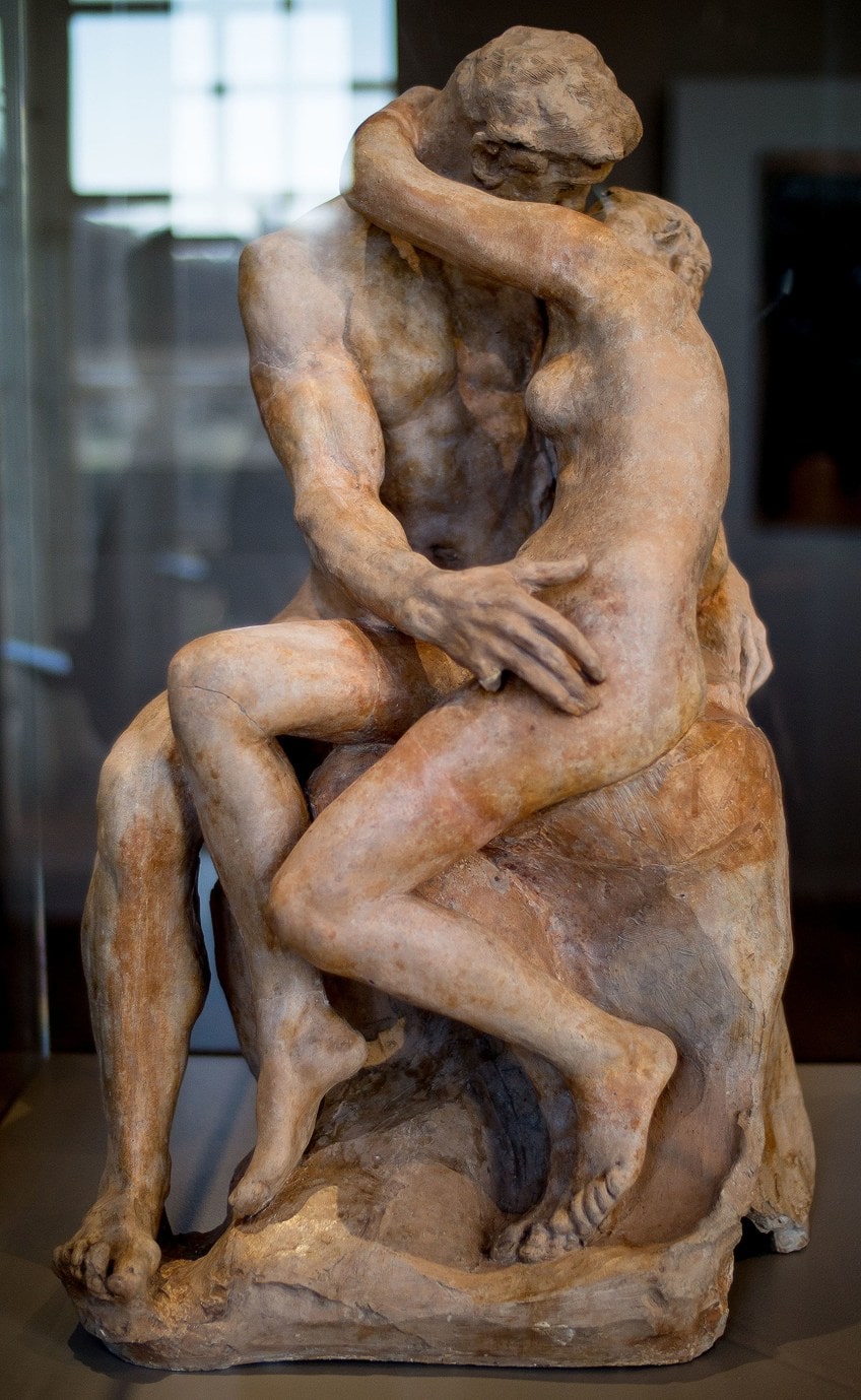 La escultura del beso de Rodin