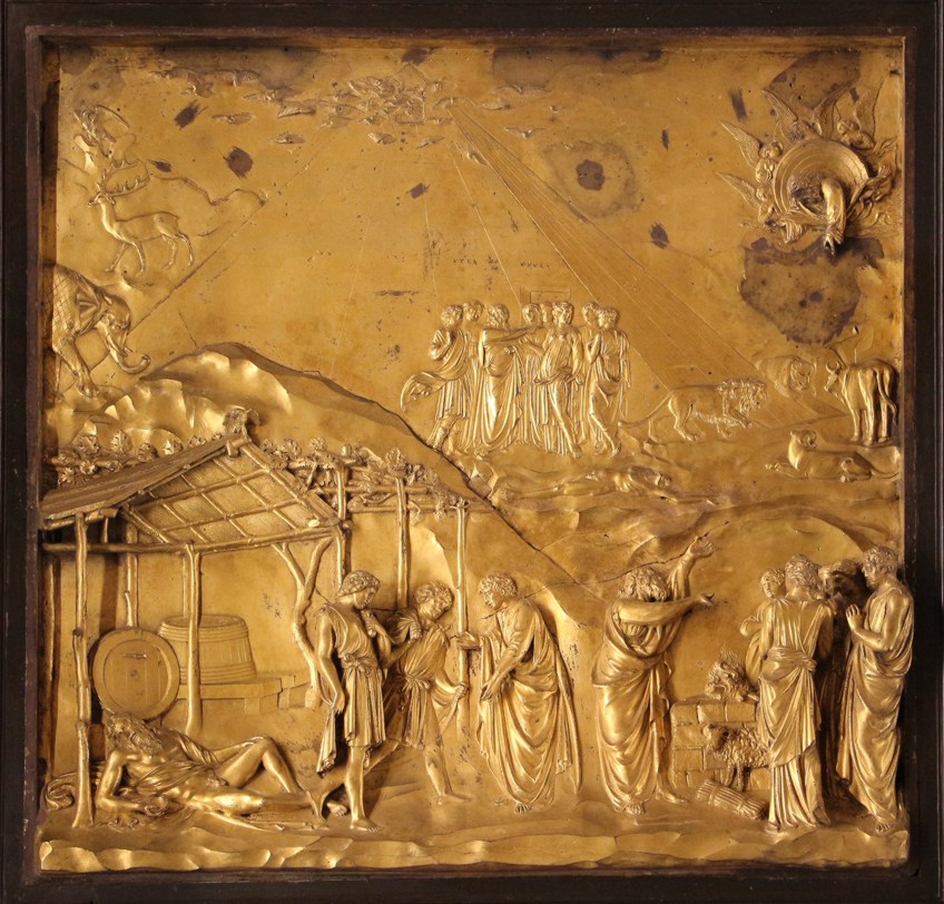 Puerta de bronce Noah