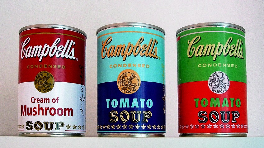 Latas de Sopa Campbell por Andy Warhol – Descubre esta famosa pieza de arte pop