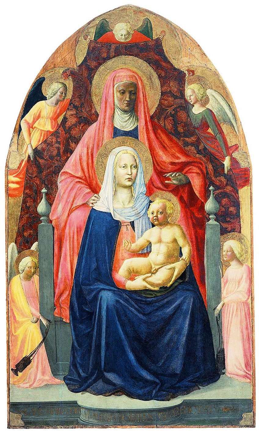 Pintura de la Virgen con el Niño