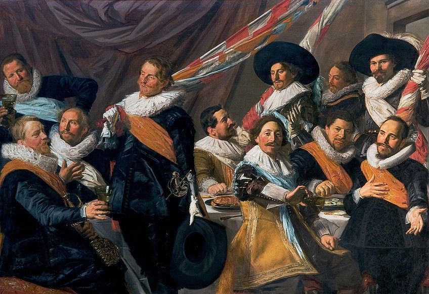 Ejemplo de retrato de grupo de Frans Hals