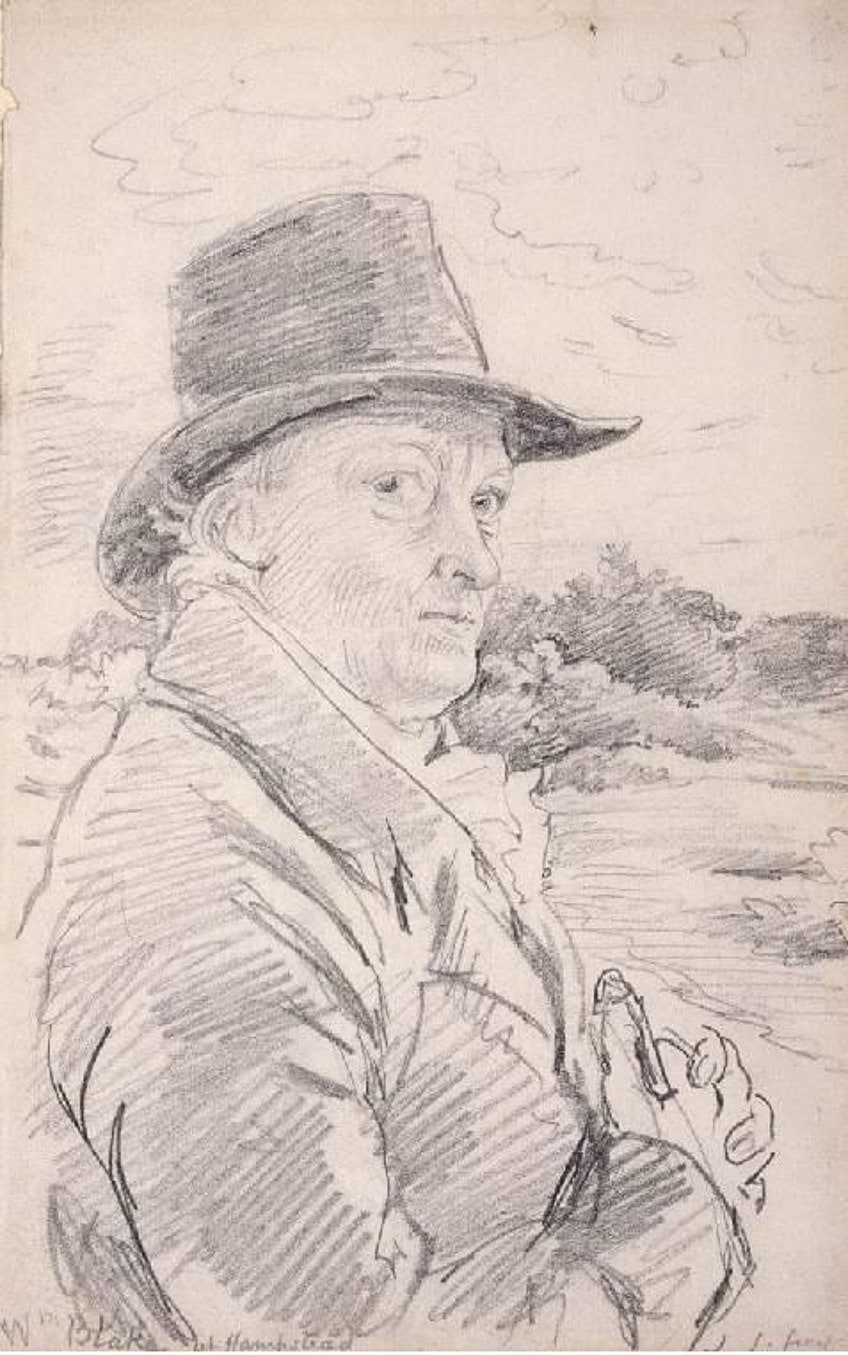 Retrato de William Blake por John Linnell