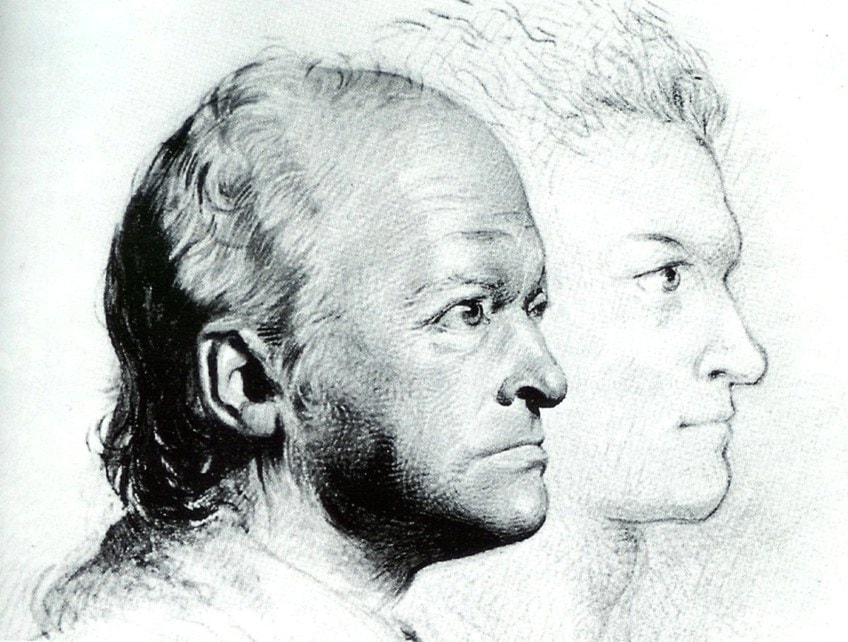 Dibujo de retrato de William Blake
