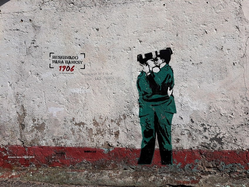 Pintura de Banksy