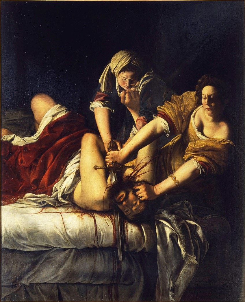 Judith matando a Holofernes o Judith decapitando a Holofernes (c. 1620) por Artemisia Gentileschi