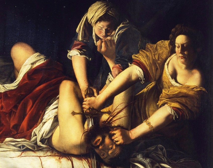 Judith matando a Holofernes por Artemisia Gentileschi