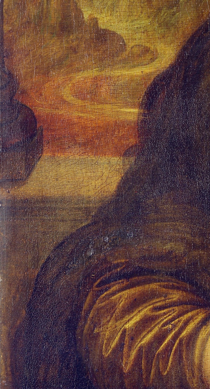 Mona Lisa Detalle de la pintura