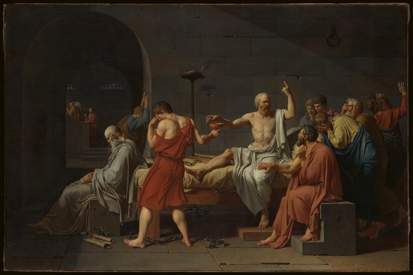 La muerte de Sócrates por Jacques-Louis David – Un análisis