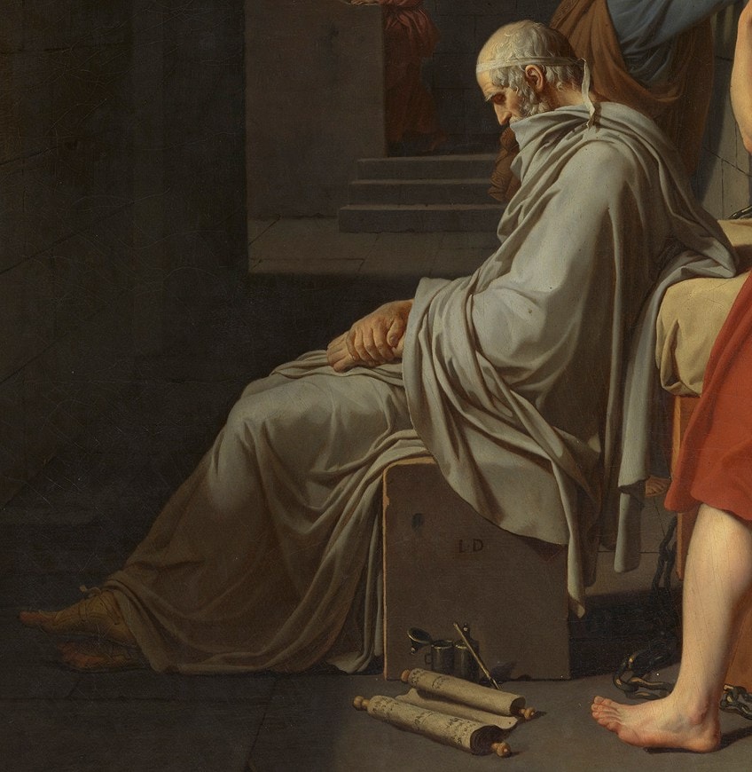 Platón en La muerte de Sócrates