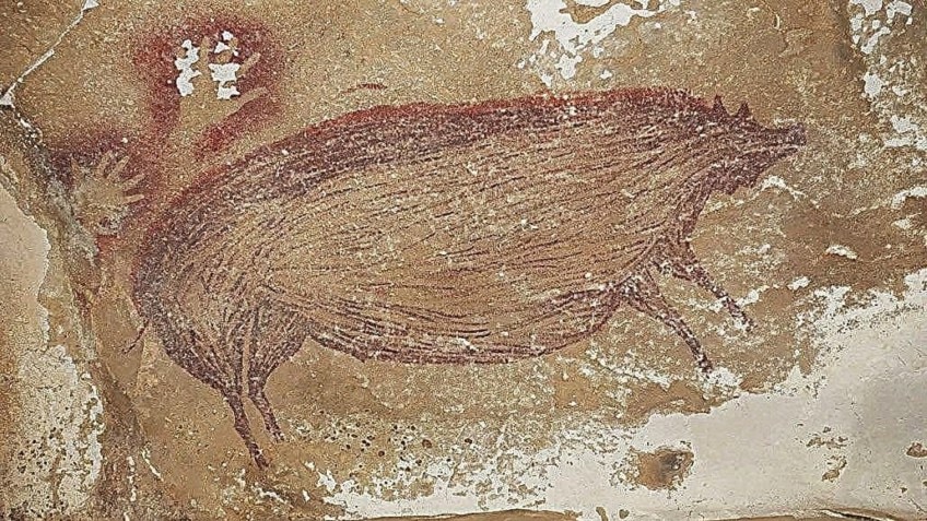 Famoso arte rupestre prehistórico