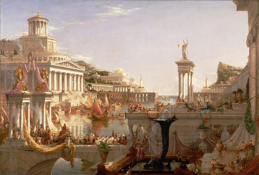 La vida del imperio por Thomas Cole – Estudia las pinturas de paisajes