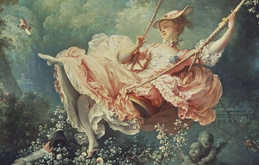 El columpio de Jean-Honoré Fragonard – La pintura L’Escarpolette