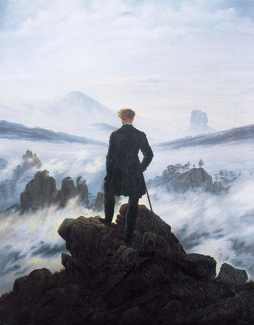 El caminante sobre el mar de nubes por Caspar David Friedrich – Un análisis