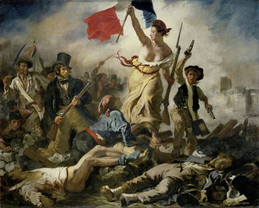 Pintura de la Libertad Francesa