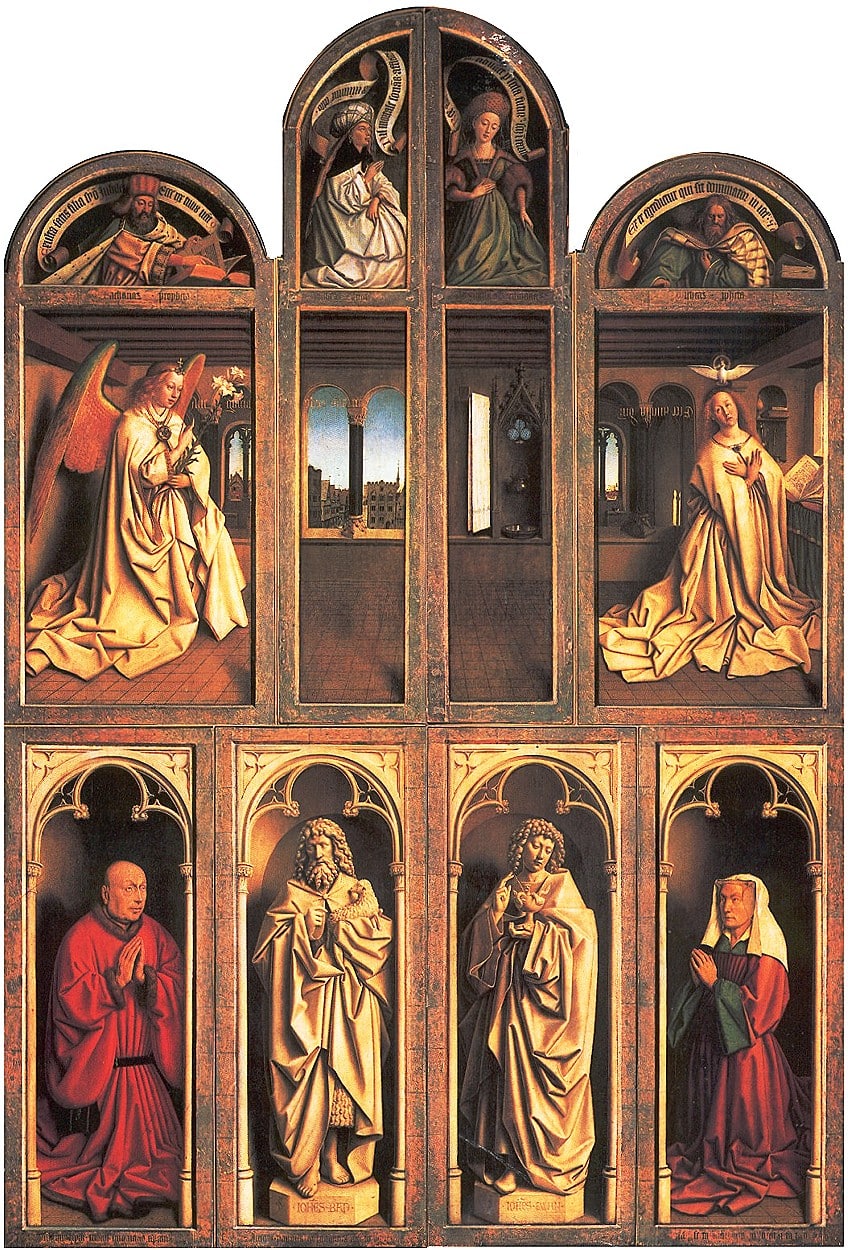 El retablo de Gante cerrado