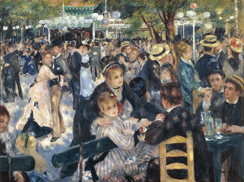 Bal du moulin de la Galette (Baile en el Moulin de la Galette) (1876) de Pierre-Auguste Renoir