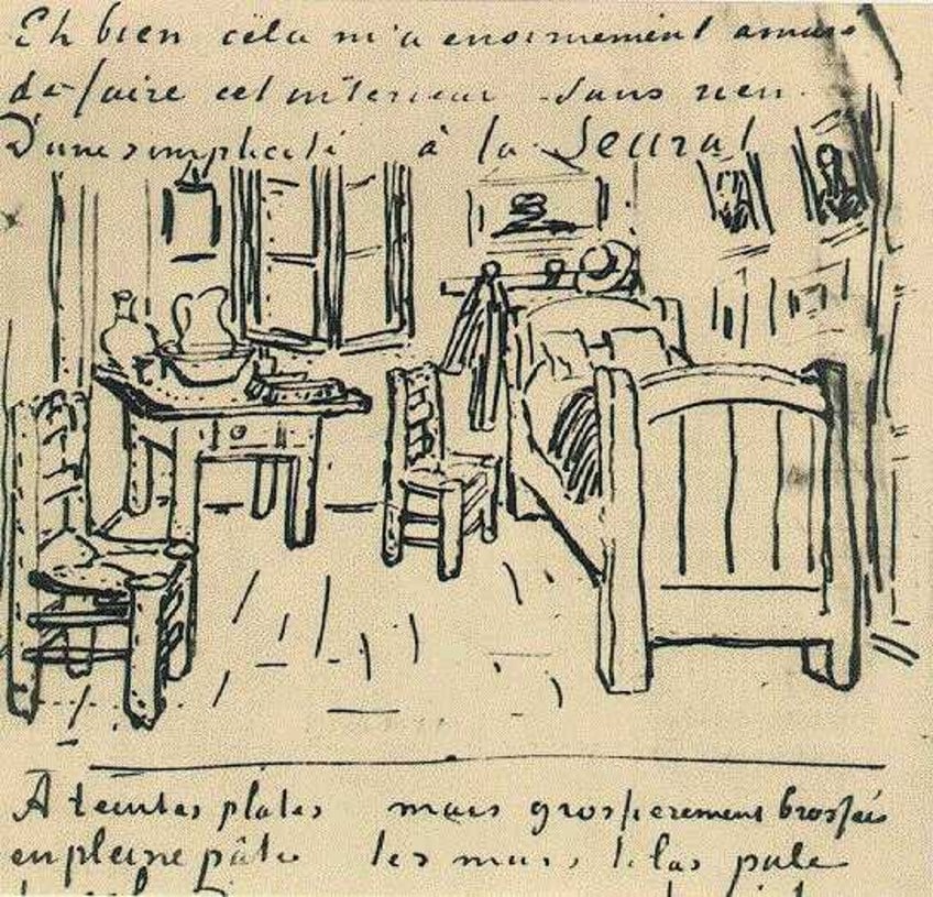 Dormitorio en Arles Letter