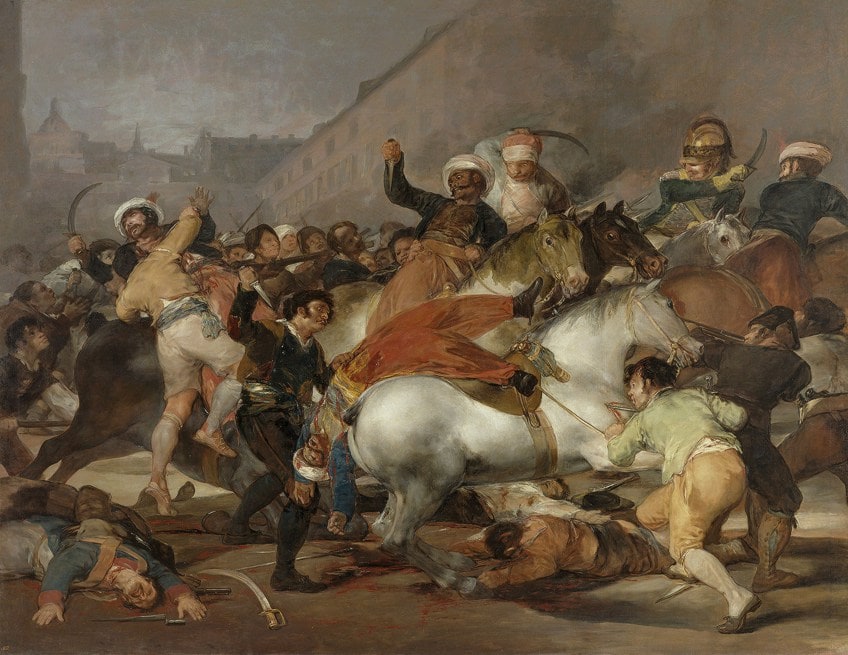 El dos de mayo de 1808 (La carga de los mamelucos) (1814) de Francisco de Goya