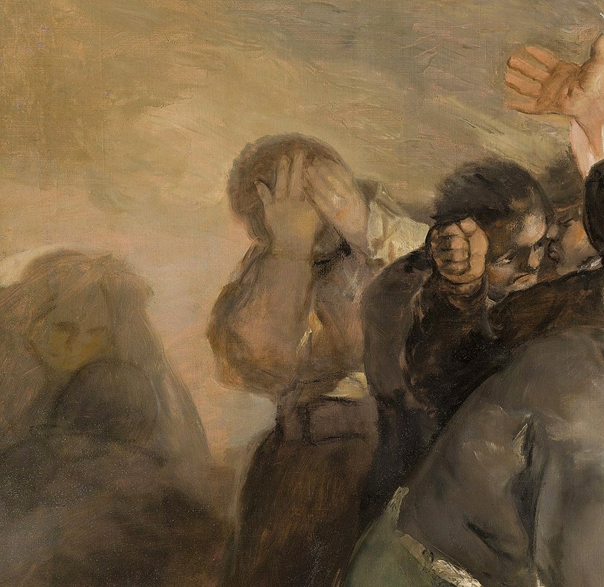 Un detalle del 3 de mayo de 1808 (1814) de Francisco de Goya