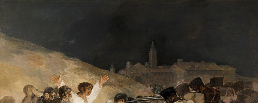 Fondo de la pintura El tres de mayo de 1808 (1814) de Francisco de Goya