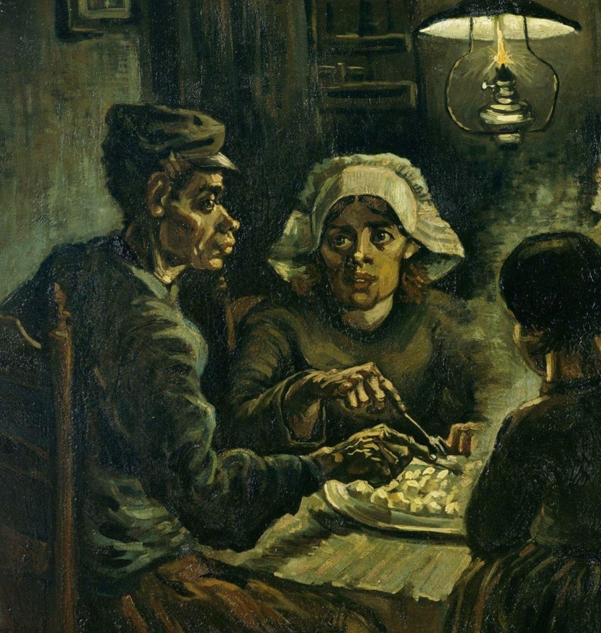 Van Gogh El análisis de los comedores de patatas