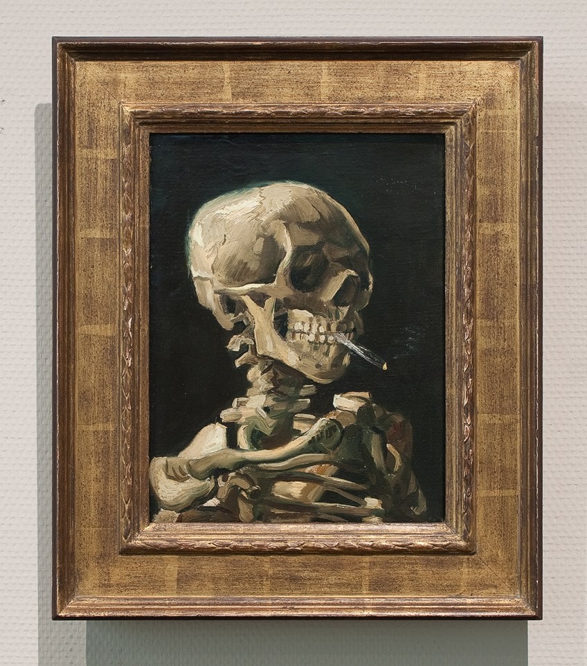 Pintura del esqueleto de Van Gogh