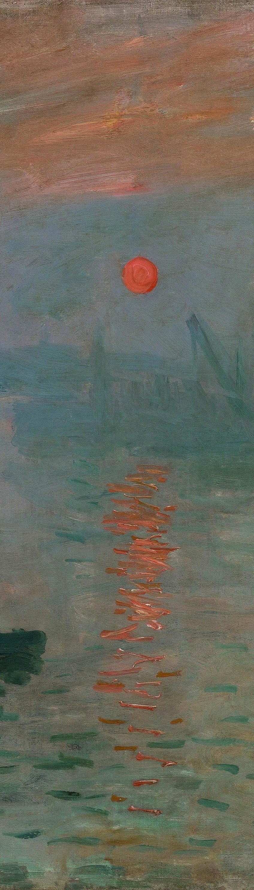 Detalles de la pintura Monet Sunrise
