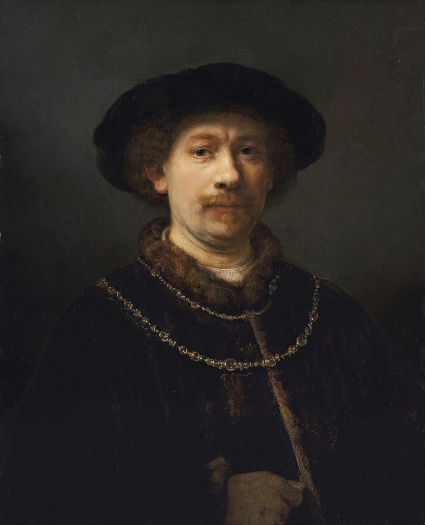 Pinturas de autorretratos de Rembrandt
