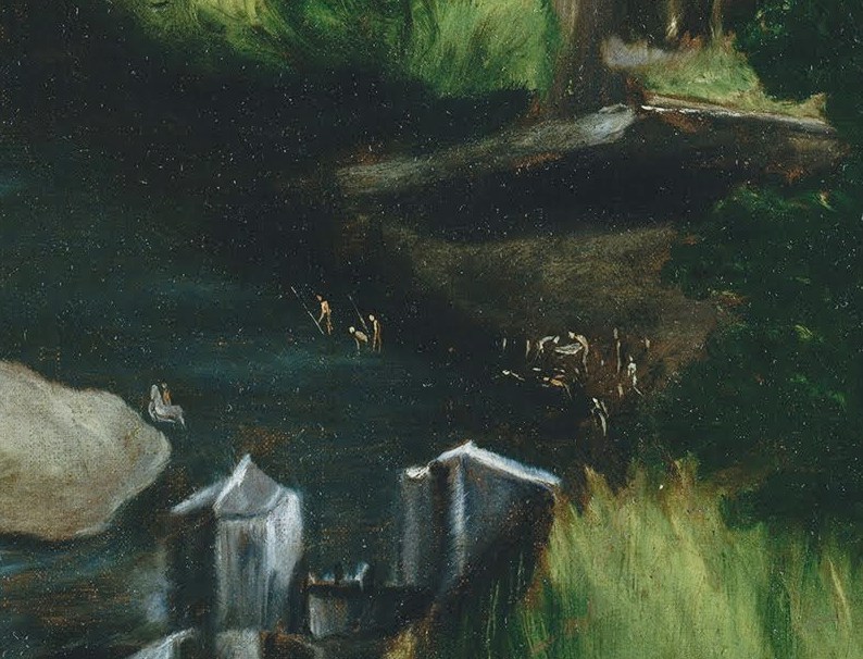 Detalle de la pintura de Toledo