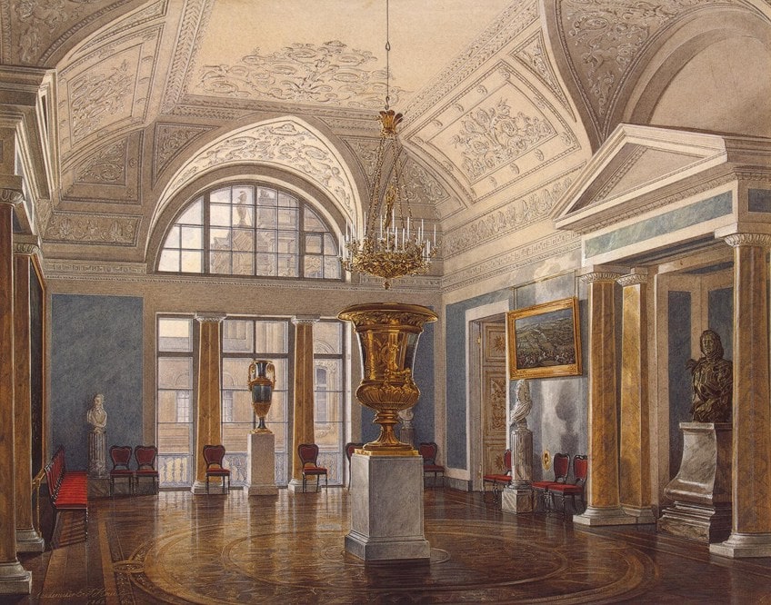 Interiores de los museos de arte más famosos