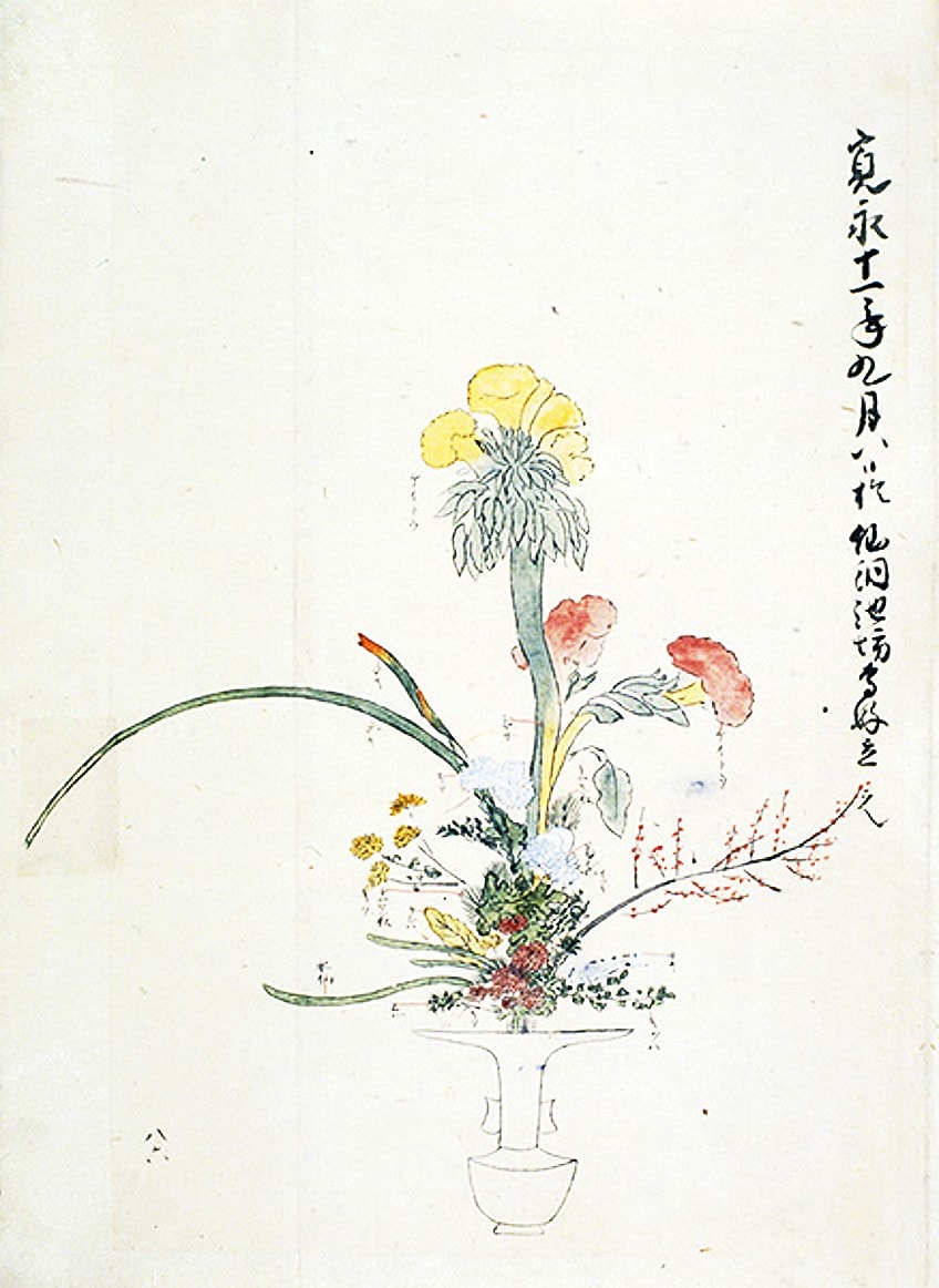 Boceto de Arte Ikebana