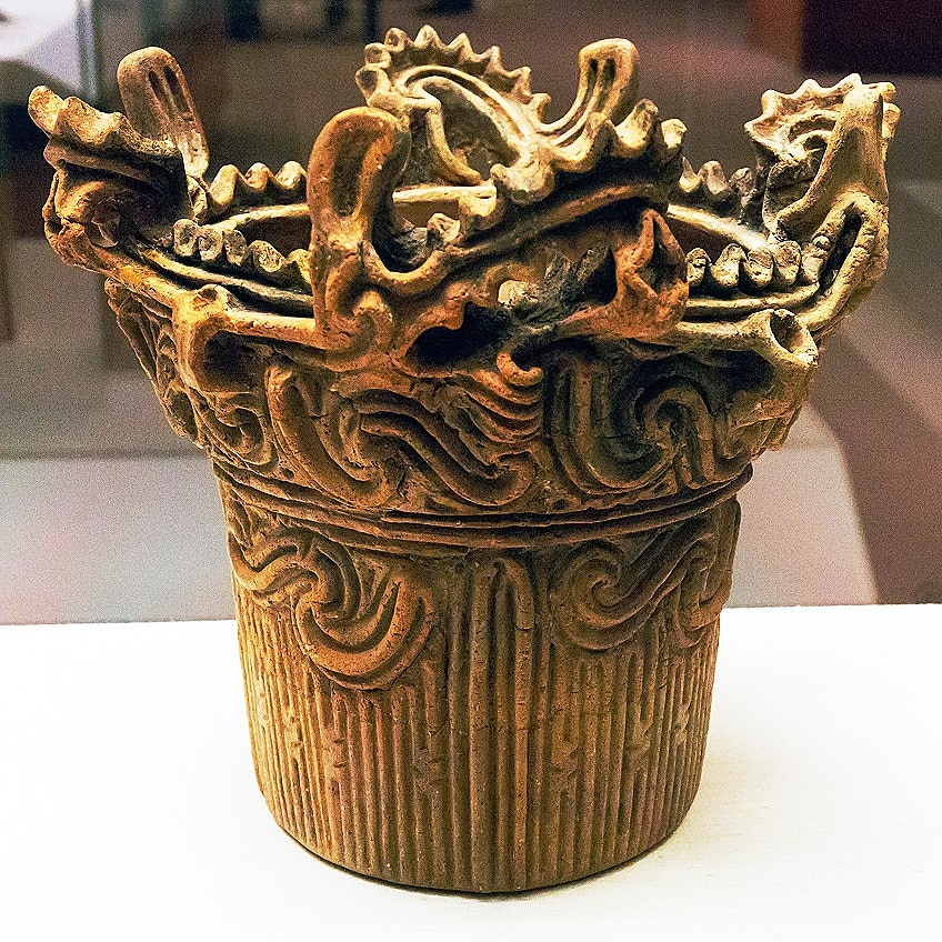 Ejemplo de cerámica de Jomon